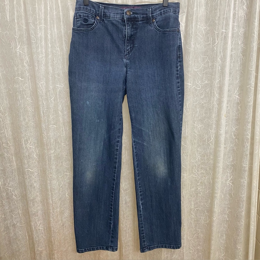 Gloria Vanderbilt Amanda Dark Wash Jeans 6 Short
